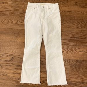 MADEWELL “cali Demi-boot” frayed jeans